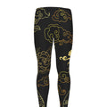 Gold Moon And Sun Print Men's Leggings