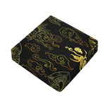 Gold Moon And Sun Print Outdoor Seat Cushion Cover