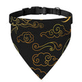 Gold Moon And Sun Print Over The Collar Dog Bandana