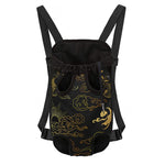 Gold Moon And Sun Print Pet Carrier Backpack