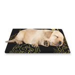 Gold Moon And Sun Print Pet Cooling Mat Cover