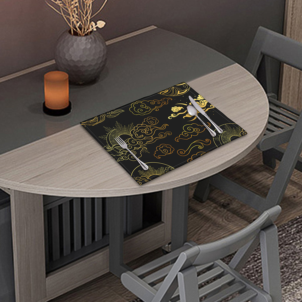 Gold Moon And Sun Print Placemat
