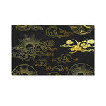 Gold Moon And Sun Print Polyester Flag