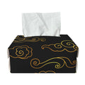 Gold Moon And Sun Print Rectangle Tissue Box Cover