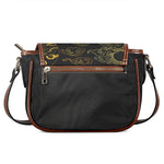 Gold Moon And Sun Print Saddle Bag
