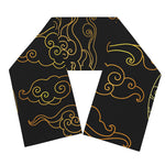 Gold Moon And Sun Print Scarf