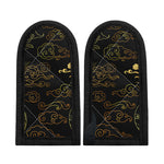 Gold Moon And Sun Print Skillet Handle Cover