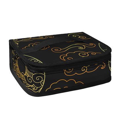 Gold Moon And Sun Print Small Lunch Bag