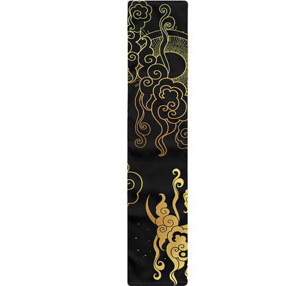 Gold Moon And Sun Print Table Runner