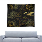 Gold Moon And Sun Print Tapestry