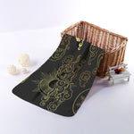 Gold Moon And Sun Print Towel
