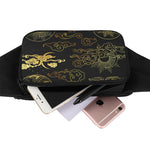 Gold Moon And Sun Print Waist Bag
