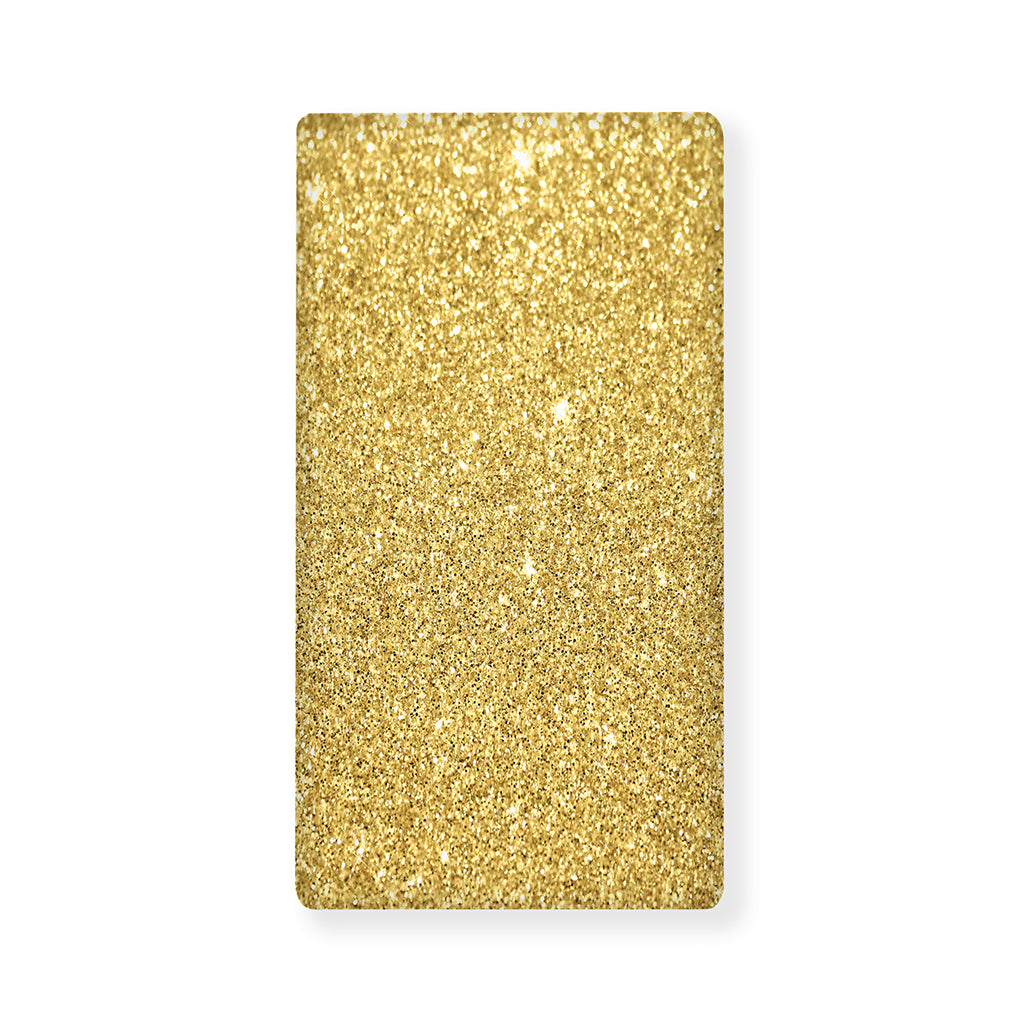 Gold (NOT Real) Glitter Print Baby Crib Sheet