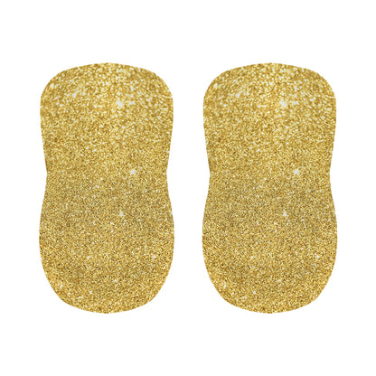 Gold (NOT Real) Glitter Print Bar Stool Covers