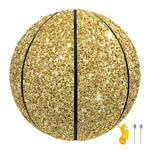 Gold (NOT Real) Glitter Print Basketball