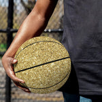 Gold (NOT Real) Glitter Print Basketball