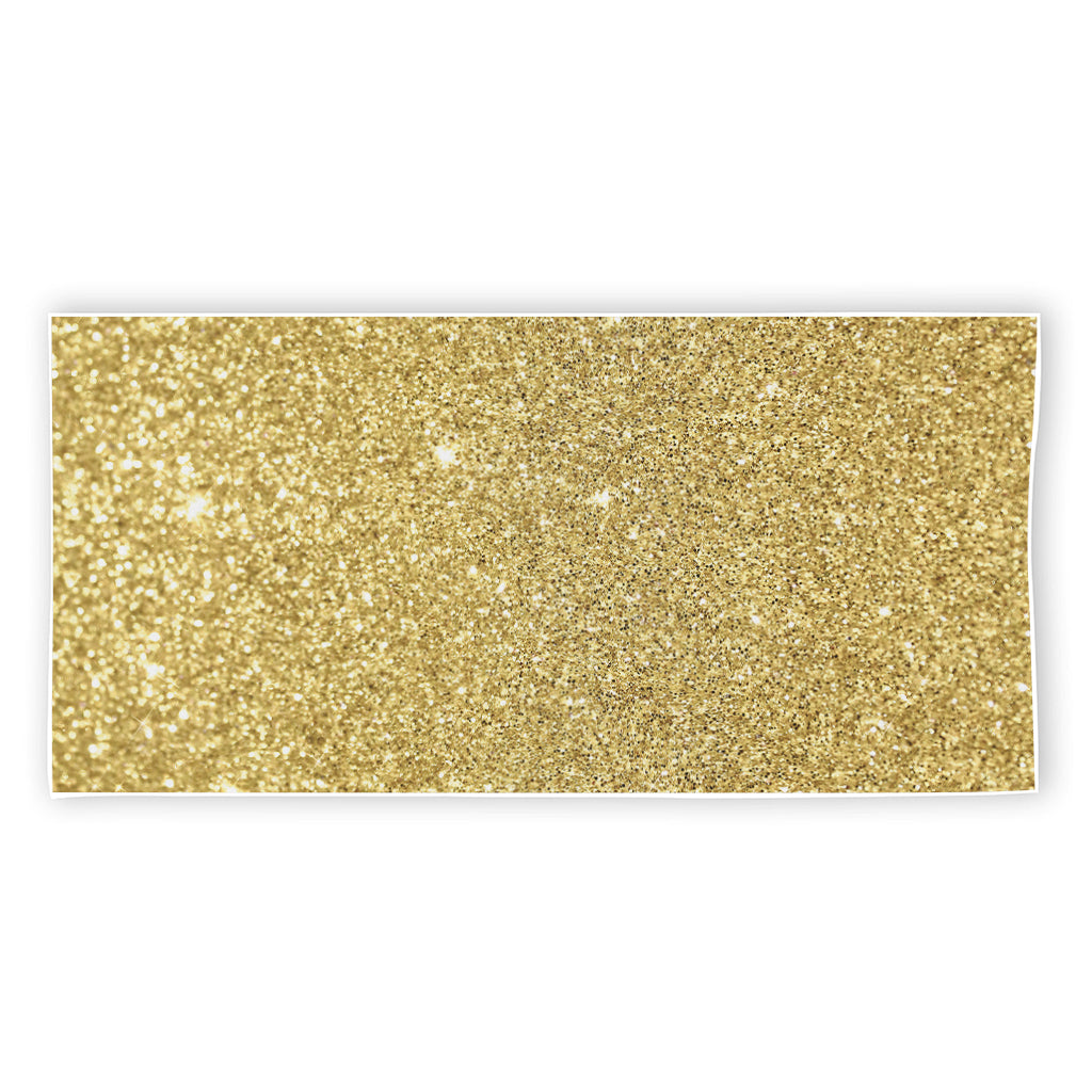 Gold (NOT Real) Glitter Print Beach Towel