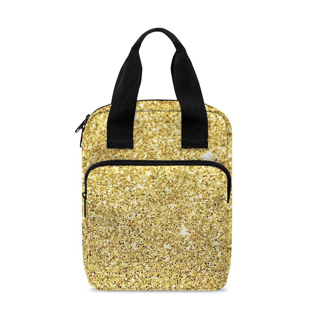 Gold (NOT Real) Glitter Print Bible Tote Bag