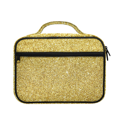 Gold (NOT Real) Glitter Print Briefcase Bible Bag