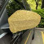 Gold (NOT Real) Glitter Print Car Side Mirror Covers