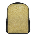 Gold (NOT Real) Glitter Print Casual Backpack