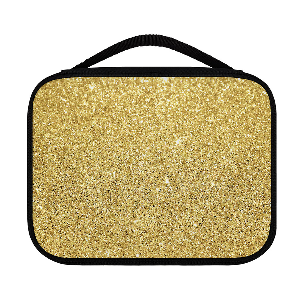 Gold (NOT Real) Glitter Print Classic Bible Case