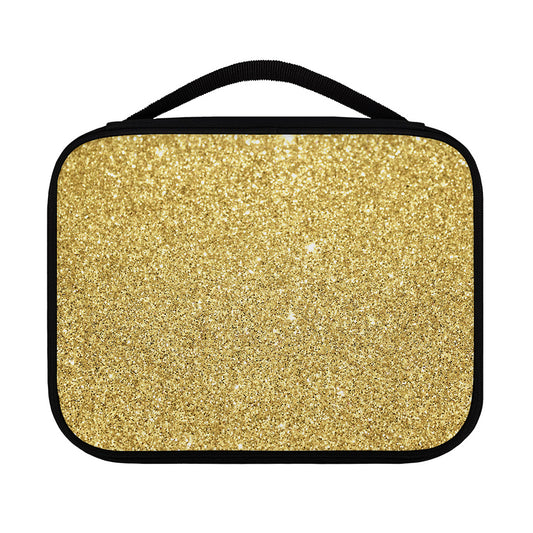 Gold (NOT Real) Glitter Print Classic Bible Case