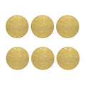 Gold (NOT Real) Glitter Print Coaster Set