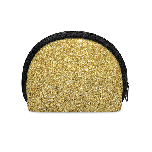 Gold (NOT Real) Glitter Print Coin Purse