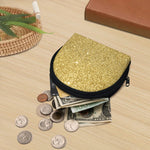 Gold (NOT Real) Glitter Print Coin Purse