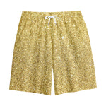 Gold (NOT Real) Glitter Print Cotton Shorts