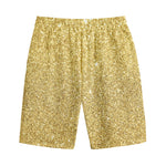 Gold (NOT Real) Glitter Print Cotton Shorts