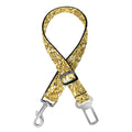 Gold (NOT Real) Glitter Print Dog Seat Belt