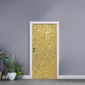 Gold (NOT Real) Glitter Print Door Sticker