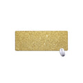 Gold (NOT Real) Glitter Print Extended Mouse Pad