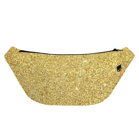 Gold (NOT Real) Glitter Print Fanny Pack
