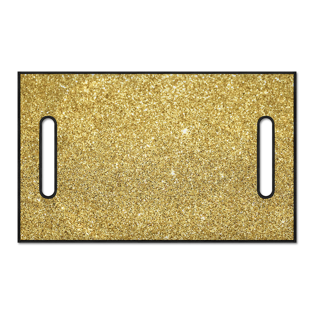 Gold (NOT Real) Glitter Print Golf Cart Seat Cover