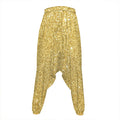 Gold (NOT Real) Glitter Print Hammer Pants