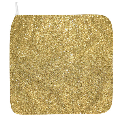Gold (NOT Real) Glitter Print Hand Towel