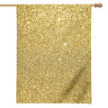 Gold (NOT Real) Glitter Print House Flag