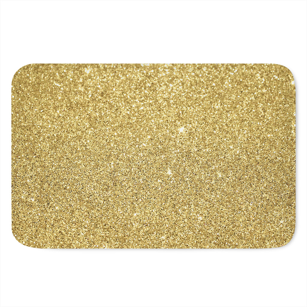 Gold (NOT Real) Glitter Print Indoor Door Mat