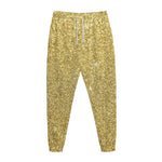 Gold (NOT Real) Glitter Print Jogger Pants
