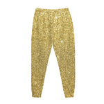 Gold (NOT Real) Glitter Print Jogger Pants