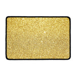 Gold (NOT Real) Glitter Print Kitchen Mat