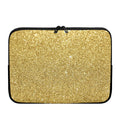 Gold (NOT Real) Glitter Print Laptop Sleeve
