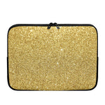 Gold (NOT Real) Glitter Print Laptop Sleeve
