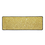 Gold (NOT Real) Glitter Print Long Kitchen Mat