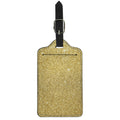 Gold (NOT Real) Glitter Print Luggage Tag