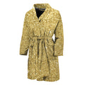 Gold (NOT Real) Glitter Print Men's Bathrobe