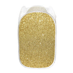 Gold (NOT Real) Glitter Print Mesh Laundry Hamper